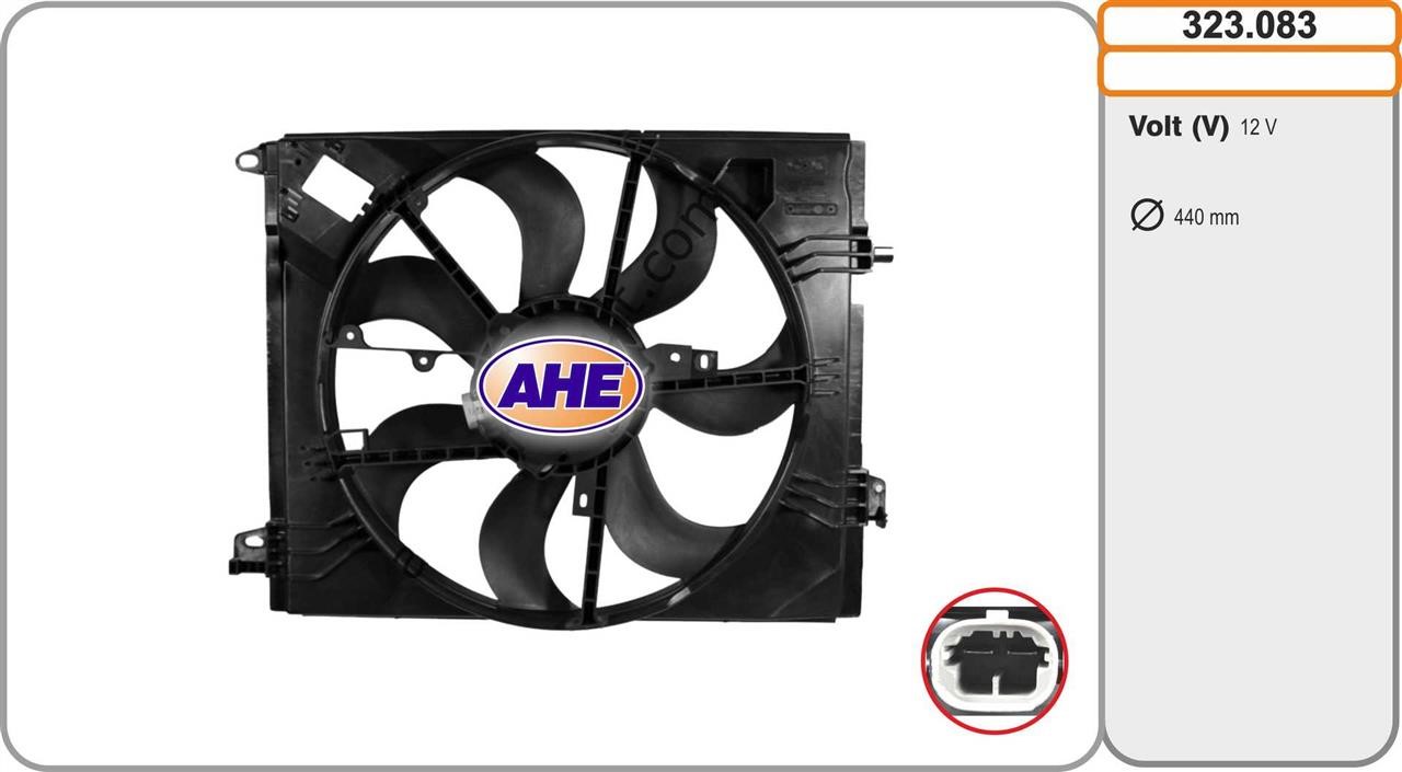 AHE 323.083 Hub, engine cooling fan wheel 323083: Buy near me in Poland at 2407.PL - Good price!