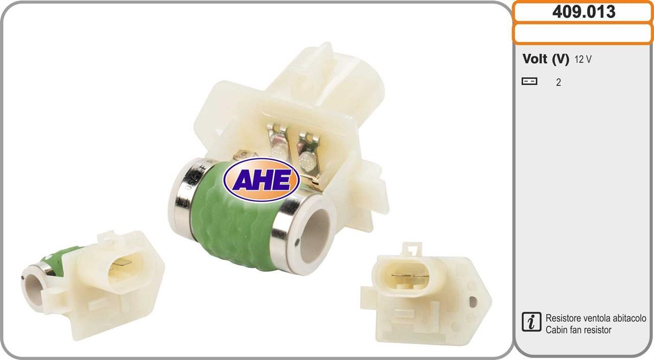 AHE 409.013 Pre-resistor, electro motor radiator fan 409013: Buy near me at 2407.PL in Poland at an Affordable price!