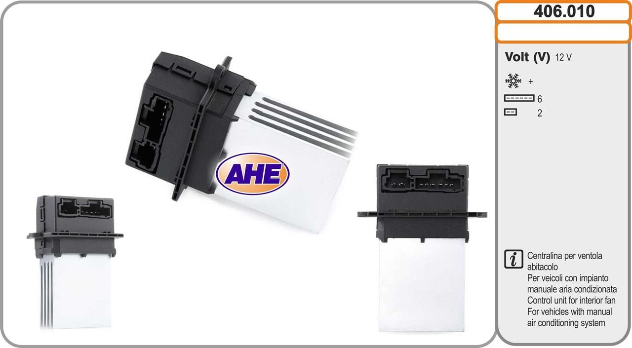 AHE 406.010 Control Unit, electric fan (engine cooling) 406010: Buy near me at 2407.PL in Poland at an Affordable price!
