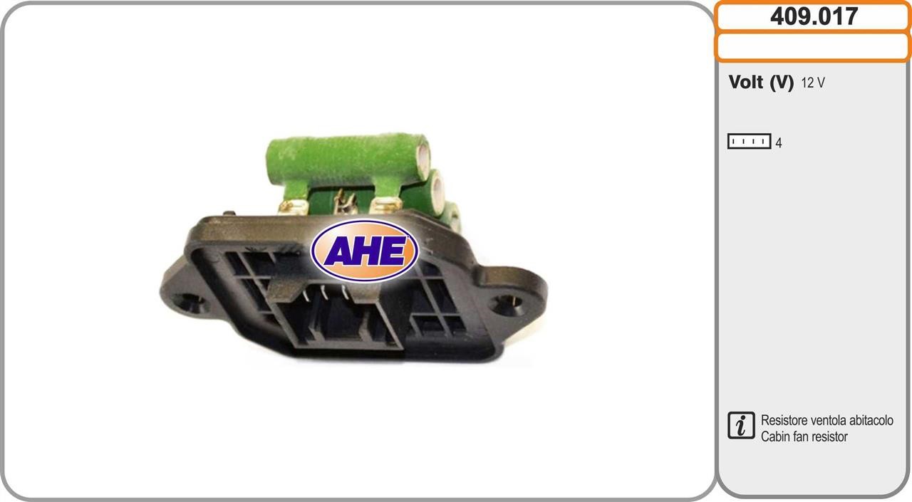 AHE 409.017 Дополнительный резистор, электромотор - вентилятор радиатора 409017: Отличная цена - Купить в Польше на 2407.PL!