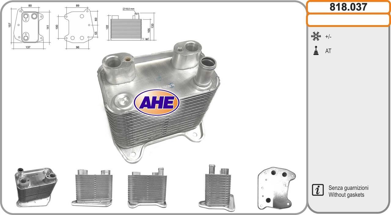 AHE 818.037 Oil Cooler, engine oil 818037: Buy near me in Poland at 2407.PL - Good price!