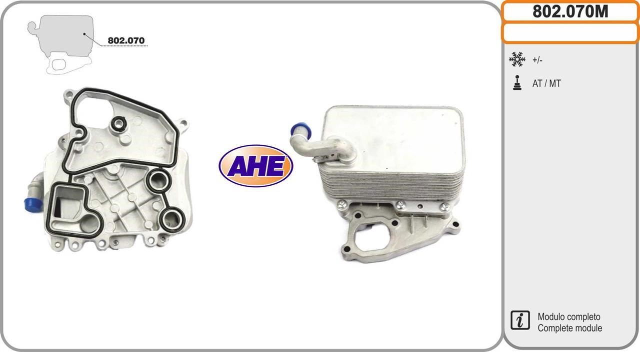AHE 802.070M Oil Cooler, engine oil 802070M: Buy near me in Poland at 2407.PL - Good price!