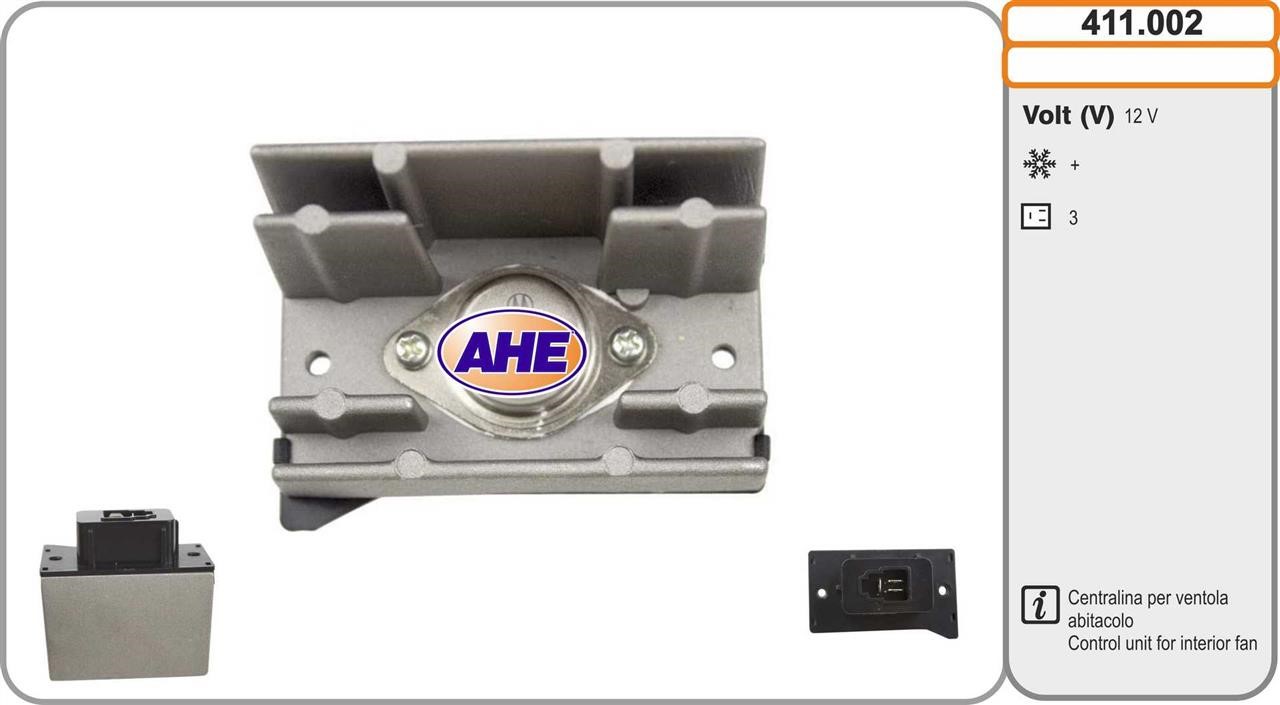 AHE 411.002 Control Unit, electric fan (engine cooling) 411002: Buy near me in Poland at 2407.PL - Good price!