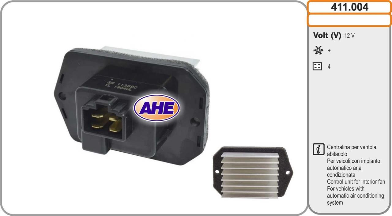 AHE 411.004 Control Unit, electric fan (engine cooling) 411004: Buy near me in Poland at 2407.PL - Good price!