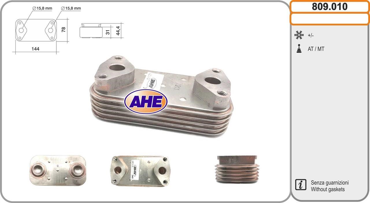 AHE 809.010 Oil Cooler, engine oil 809010: Buy near me in Poland at 2407.PL - Good price!