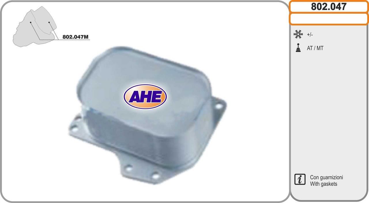 AHE 802.047 Oil Cooler, engine oil 802047: Buy near me in Poland at 2407.PL - Good price!