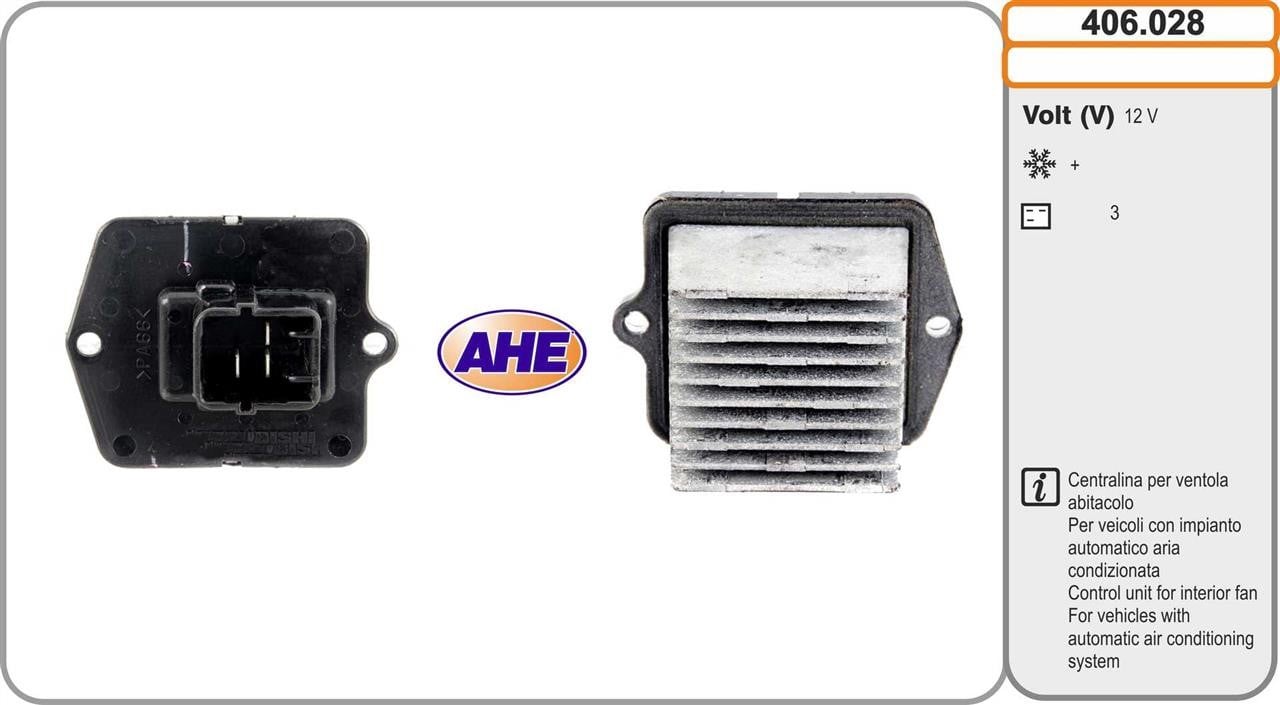 AHE 406.028 Control Unit, electric fan (engine cooling) 406028: Buy near me at 2407.PL in Poland at an Affordable price!