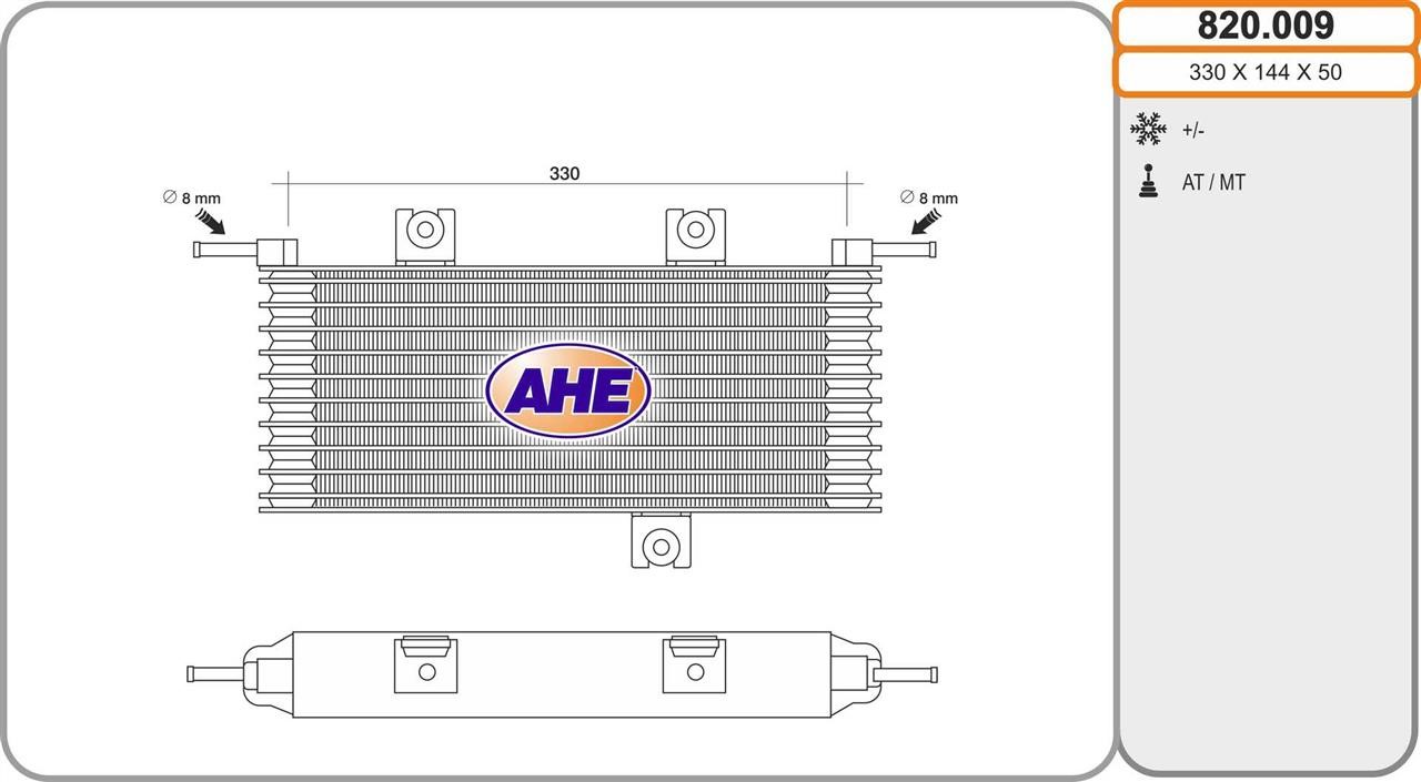 AHE 820.009 Oil Cooler, engine oil 820009: Buy near me in Poland at 2407.PL - Good price!