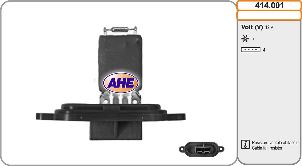 AHE 414.001 Додатковий резистор, електродвигун вентилятора радіатора 414001: Приваблива ціна - Купити у Польщі на 2407.PL!