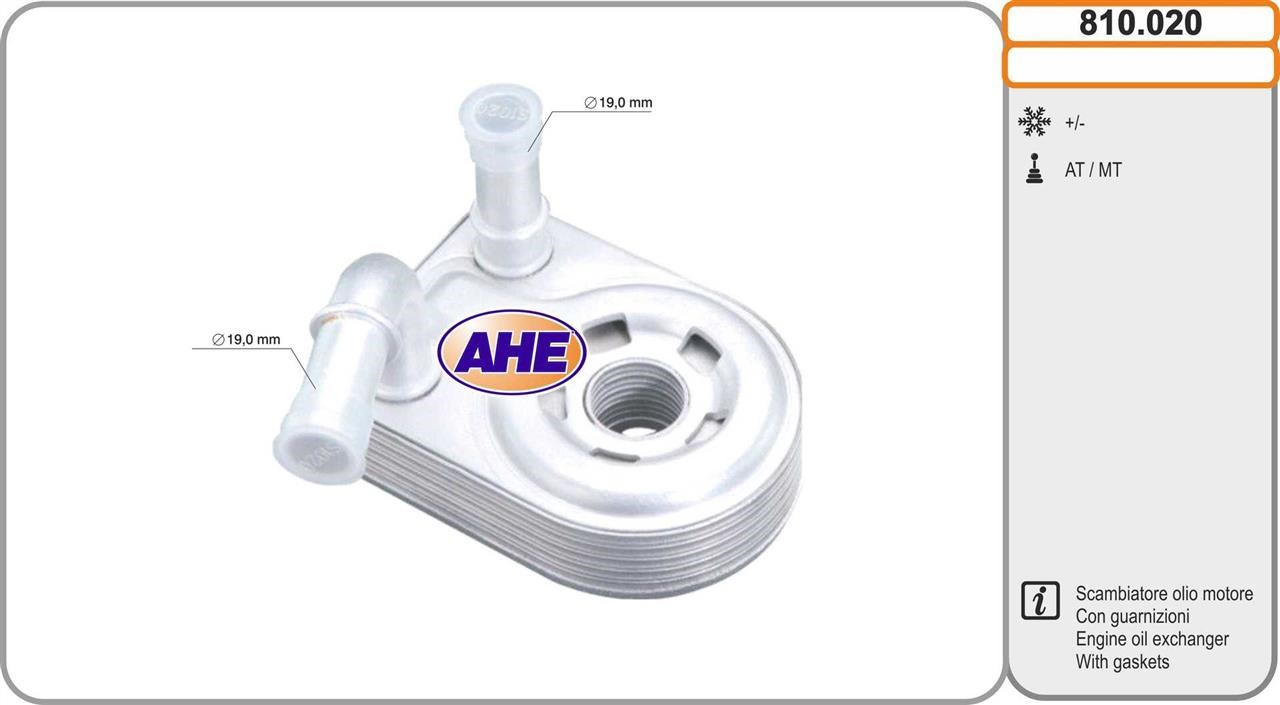 AHE 810.020 Oil Cooler, engine oil 810020: Buy near me in Poland at 2407.PL - Good price!