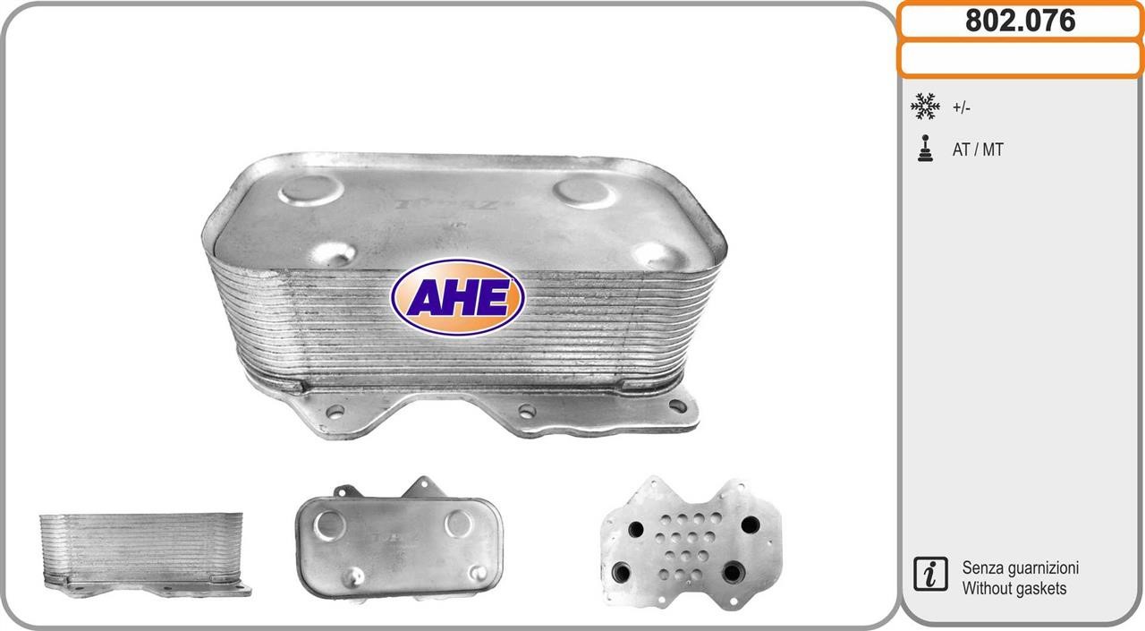 AHE 802.076 Oil Cooler, engine oil 802076: Buy near me in Poland at 2407.PL - Good price!