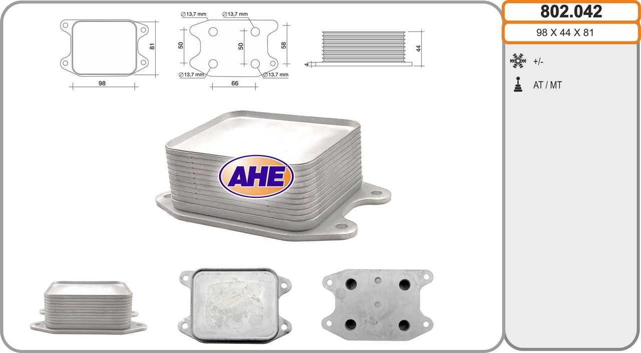 AHE 802.042 Oil Cooler, engine oil 802042: Buy near me in Poland at 2407.PL - Good price!