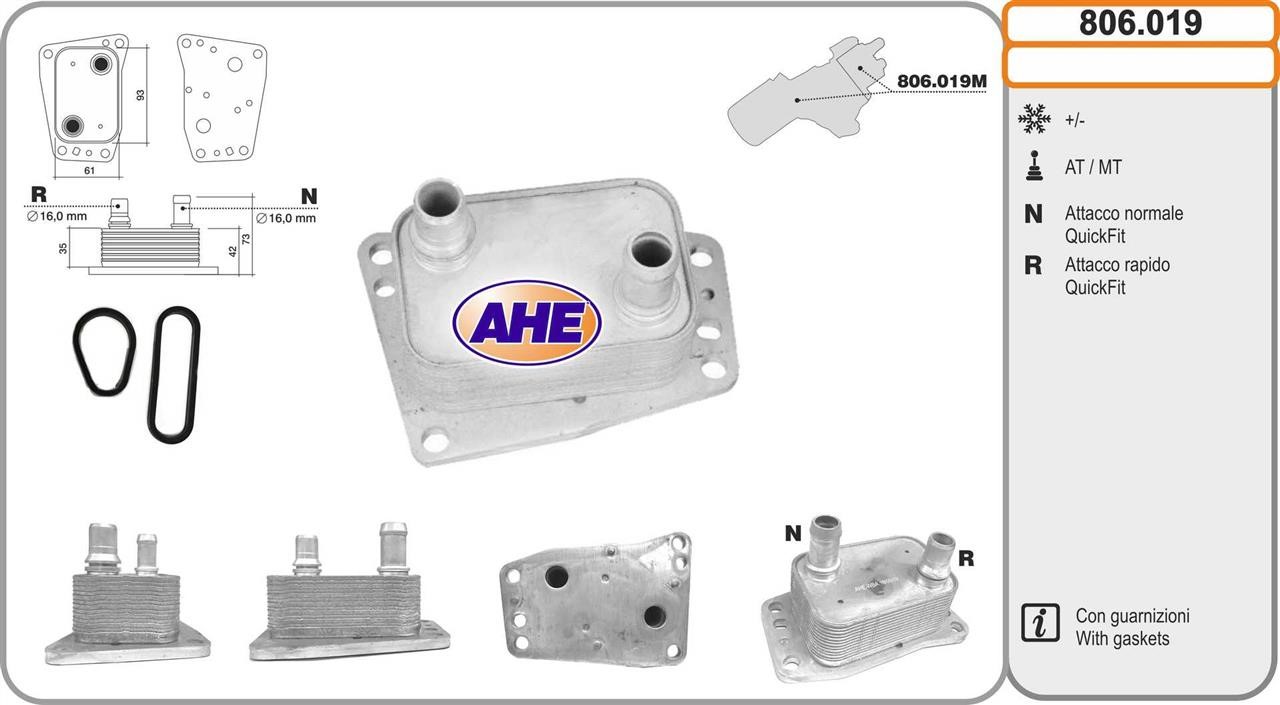 AHE 806.019 Oil Cooler, engine oil 806019: Buy near me in Poland at 2407.PL - Good price!