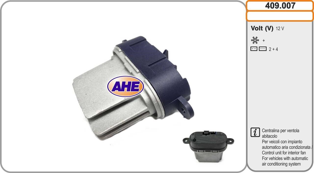 AHE 409.007 Control Unit, electric fan (engine cooling) 409007: Buy near me in Poland at 2407.PL - Good price!