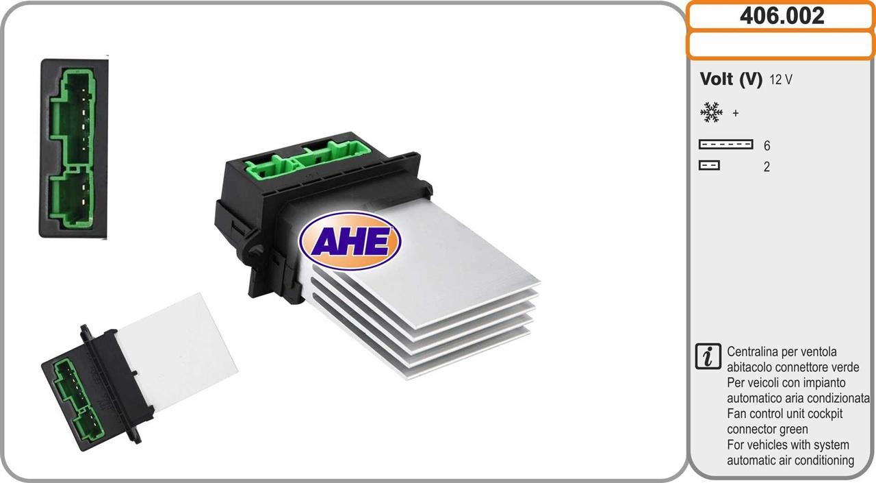 AHE 406.002 Control Unit, electric fan (engine cooling) 406002: Buy near me in Poland at 2407.PL - Good price!