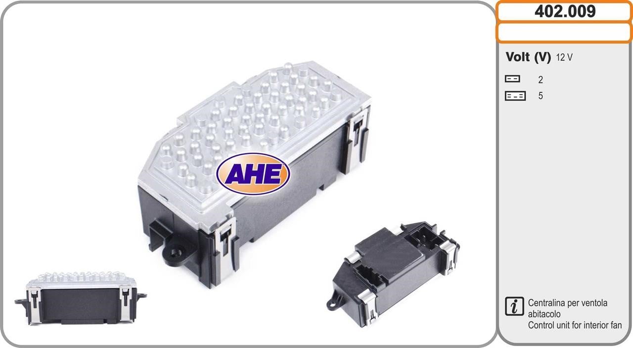 AHE 402.009 Control Unit, electric fan (engine cooling) 402009: Buy near me at 2407.PL in Poland at an Affordable price!