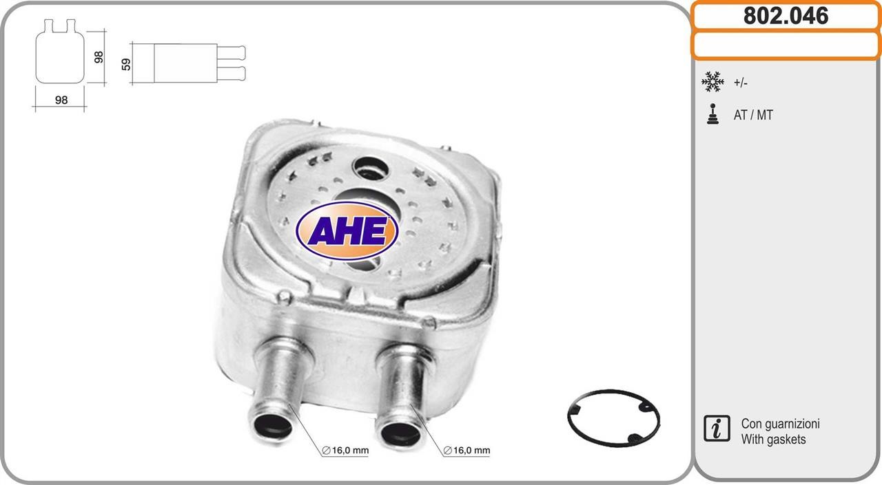 AHE 802.046 Oil Cooler, engine oil 802046: Buy near me in Poland at 2407.PL - Good price!