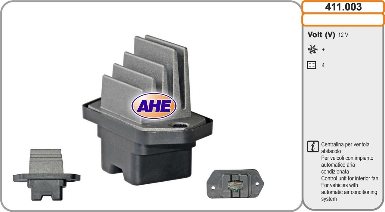 AHE 411.003 Control Unit, electric fan (engine cooling) 411003: Buy near me in Poland at 2407.PL - Good price!