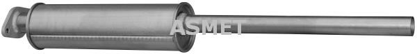 Asmet 07.242 Front Silencer 07242: Buy near me in Poland at 2407.PL - Good price!