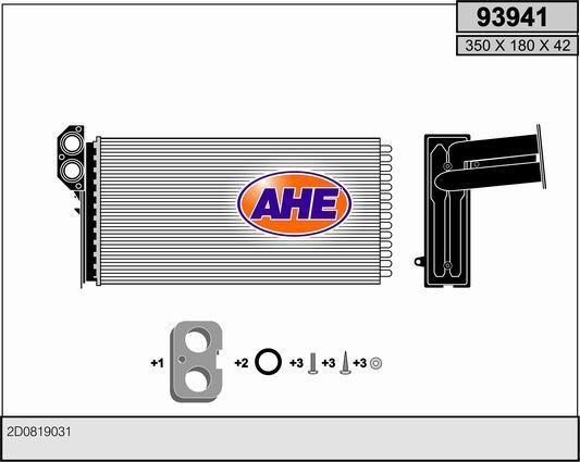 AHE 93941 Радиатор отопителя салона 93941: Отличная цена - Купить в Польше на 2407.PL!