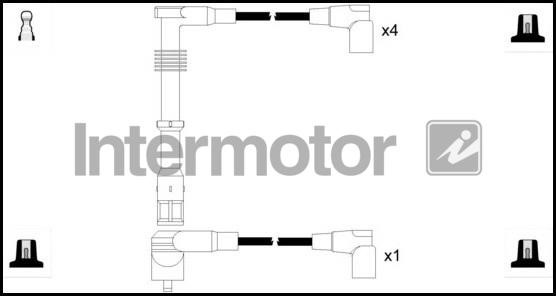 Intermotor 73702 Ignition cable kit 73702: Buy near me in Poland at 2407.PL - Good price!