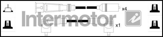 Intermotor 73819 Провода высоковольтные, комплект 73819: Отличная цена - Купить в Польше на 2407.PL!