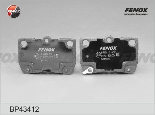 Fenox BP43412 Brake Pad Set, disc brake BP43412: Buy near me in Poland at 2407.PL - Good price!