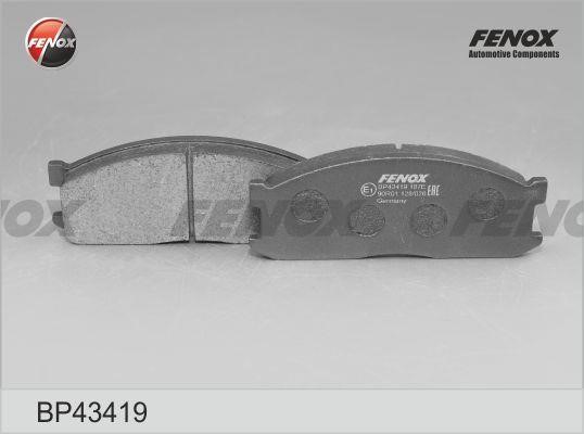 Fenox BP43419 Brake Pad Set, disc brake BP43419: Buy near me in Poland at 2407.PL - Good price!