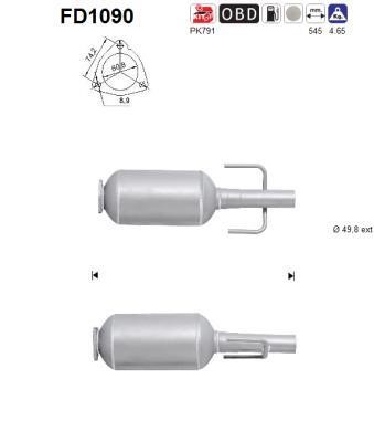 As FD1090 Soot/Particulate Filter, exhaust system FD1090: Buy near me in Poland at 2407.PL - Good price!