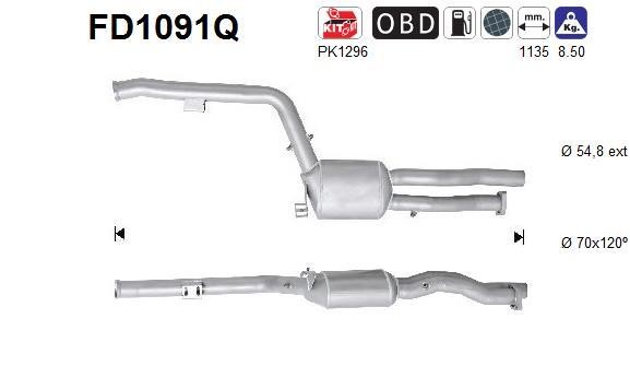 As FD1091Q Soot/Particulate Filter, exhaust system FD1091Q: Buy near me in Poland at 2407.PL - Good price!