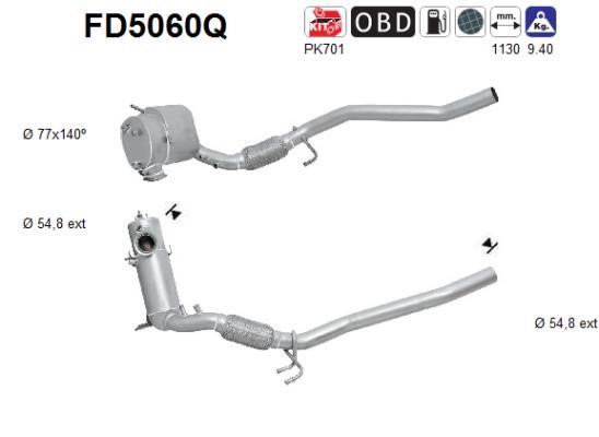 As FD5060Q Soot/Particulate Filter, exhaust system FD5060Q: Buy near me in Poland at 2407.PL - Good price!