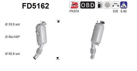 As FD5162 Протисажний/пиловий фільтр, система відведення ВГ FD5162: Купити у Польщі - Добра ціна на 2407.PL!
