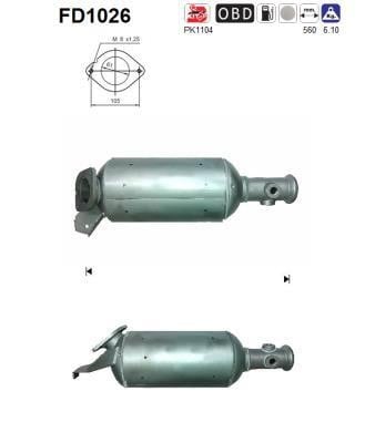 As FD1026 Diesel particulate filter DPF FD1026: Buy near me in Poland at 2407.PL - Good price!