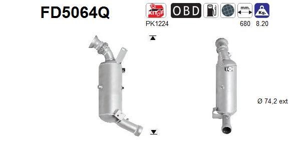 As FD5064Q Протисажний/пиловий фільтр, система відведення ВГ FD5064Q: Приваблива ціна - Купити у Польщі на 2407.PL!