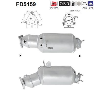 As FD5159 Протисажний/пиловий фільтр, система відведення ВГ FD5159: Приваблива ціна - Купити у Польщі на 2407.PL!