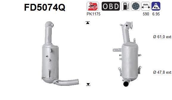As FD5074Q Soot/Particulate Filter, exhaust system FD5074Q: Buy near me in Poland at 2407.PL - Good price!