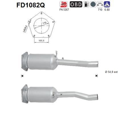 As FD1082Q Filtr sadzy / filtr cząstek stałych, układ wydechowy FD1082Q: Dobra cena w Polsce na 2407.PL - Kup Teraz!