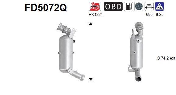 As FD5072Q Soot/Particulate Filter, exhaust system FD5072Q: Buy near me in Poland at 2407.PL - Good price!