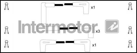 Intermotor 73910 Ignition cable kit 73910: Buy near me in Poland at 2407.PL - Good price!