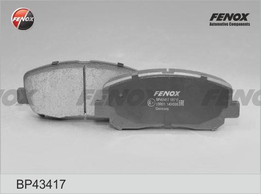 Fenox BP43417 Тормозные колодки дисковые, комплект BP43417: Отличная цена - Купить в Польше на 2407.PL!