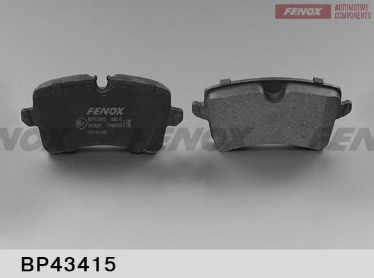 Fenox BP43415 Brake Pad Set, disc brake BP43415: Buy near me in Poland at 2407.PL - Good price!