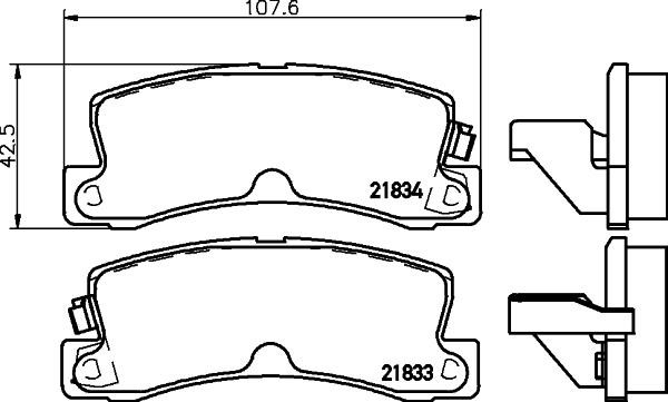 Don PCP1326 Гальмівні колодки, комплект PCP1326: Купити у Польщі - Добра ціна на 2407.PL!