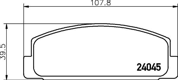 Don PCP1090 Тормозные колодки дисковые, комплект PCP1090: Отличная цена - Купить в Польше на 2407.PL!