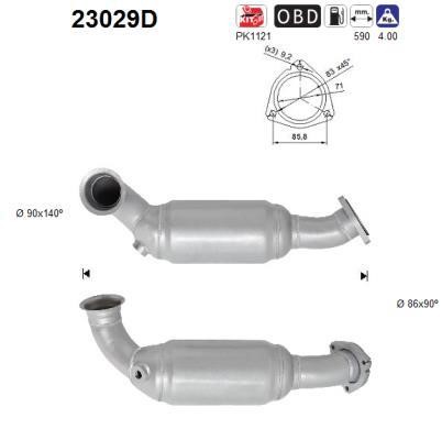 As 23029D Catalytic Converter 23029D: Buy near me in Poland at 2407.PL - Good price!