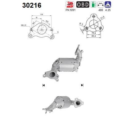 As 30216 Catalytic Converter 30216: Buy near me in Poland at 2407.PL - Good price!