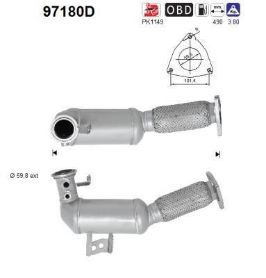 As 97180D Catalytic Converter 97180D: Buy near me in Poland at 2407.PL - Good price!