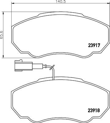 Don PCP1641 Brake Pad Set, disc brake PCP1641: Buy near me in Poland at 2407.PL - Good price!