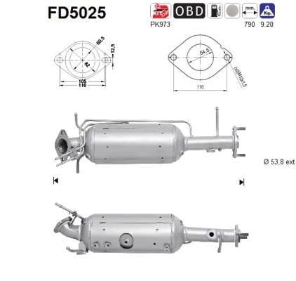 As FD5025 Фильтр FD5025: Отличная цена - Купить в Польше на 2407.PL!