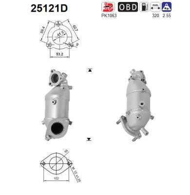 As 25121D Catalytic Converter 25121D: Buy near me in Poland at 2407.PL - Good price!