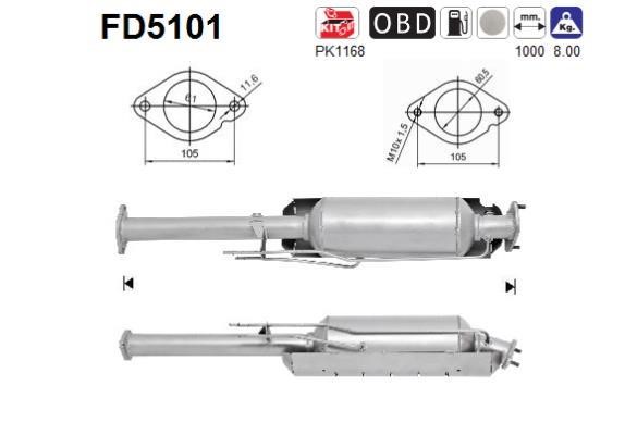 As FD5101 Фильтр FD5101: Отличная цена - Купить в Польше на 2407.PL!